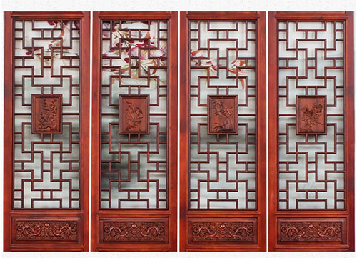 北京折叠可移动落地双面实木雕刻仿古屏风款式大全