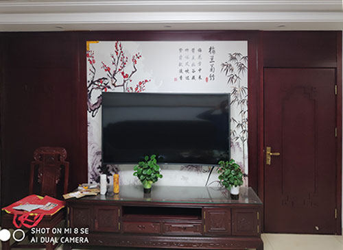 北京中式家庭装修电视柜效果展示