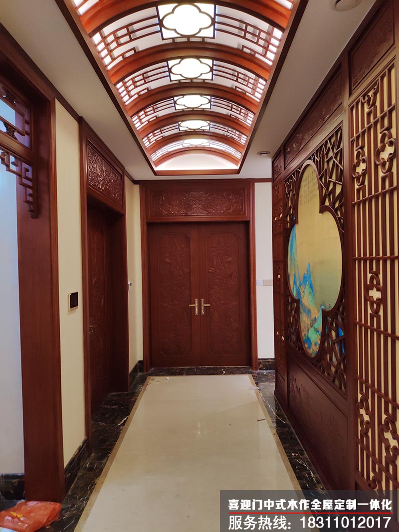 中式古典风格实木门窗