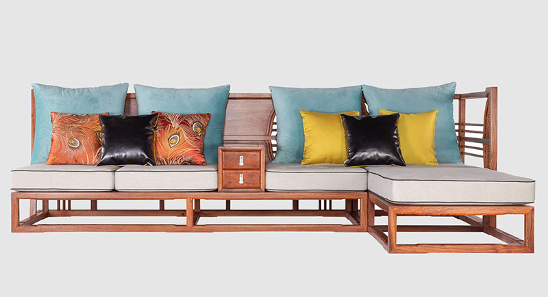 北京中式家居装修实木沙发组合家具效果图